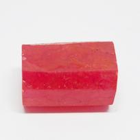 CERTIFIED Natural Red Ruby Rough Uncut 215.15 Carat Earth Mined Loose Gemstone 36 mm approx. raudona