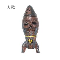 Unique Skull Bomb Decorative Resin Figurine Perfect For Halloween Garden Displays Skull Bomb A