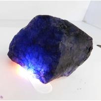 CERTIFIED 888 Ct Natural SAPPHIRE Huge Rough Earth Mined Blue Loose Gemstone 81 mm Approx. mėlyna