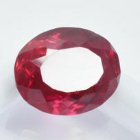 Natural Red Ruby 7.40 Ct Oval CUT Loose Gemstone CERTIFIED 12.6 mm Approx raudona