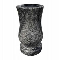 Stylowy Wazon Na Grób Na Pomnik Granitowy Tulipan (Verde Marina) 28Cm