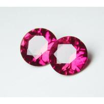 1.26 Ct NATURAL Mogok Red RUBY Round Diamond Cut CERTIFIED Loose Gemstone Pair 6 mm approx raudona