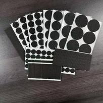 236PCS Felt Furniture Pads ! Huge Quantity of Black Furniture Pads for Hardwood Floors with Many Big Sizes 7.5mm