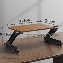 Solid Wood Computer Monitor Stand for Desk Organizers Height Adjustable Monitor Shelf Foldable Storage Stand for Computer Laptop juoda