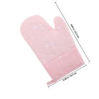 2Pcs Microwave Oven Gloves Thickened Silicone Heat Resistant Non-Slip Kitchen Gloves for Baking Cooking Bbq Air Fryer Food Prep rožinė