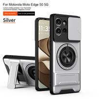 For Motorola Edge 50 Case Moto edge 50 Cover Magsafe Magnetic Fold Holder Military Armor Camera Protection Cover Motorola Edge 50