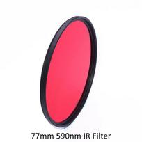 77mm 590nm Infrared IR Optical Grade Filter for Camera R59 D3100 D3200 D7000 Lens 28-70mm 17-35mm 80-200mm