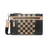 MICHAEL KORS Hudson CNY Letter Checkerboard Other Shoulder Crossbody Bag Small Men's Black/Camel juoda
