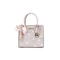MICHAEL KORS handbag [Customized bag] Butterfly shadow, Iduo, hand-painted graffiti, bow pendant, sweet and cute, elegant Honey Whispers rožinė