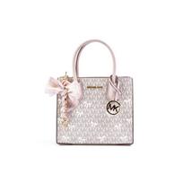 MICHAEL KORS handbag [Customized bag] Butterfly shadow, Iduo, hand-painted graffiti, bow pendant, sweet and cute, elegant Sakura Sweetheart rožinė