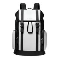 MICHAEL KORS Hudson Brand Logo Print Design Coated Canvas Backpack Regular Men's Bright White balta