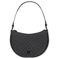 MICHAEL KORS Kyla Kayla Logo Print Contrast Design PVC Crossbody Shoulder Bag Women's Black juoda