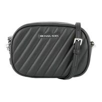 MICHAEL KORS Rose Bag Series Letter LOGO Quilted Small Fragrance Leather Crossbody Bag Small Women's Black juoda