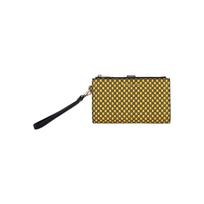 MICHAEL KORS New York City Letter Commuting Fashion Classic Artificial Leather Clutch Regular Women's Yellow geltona
