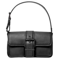 MICHAEL KORS Colby Logo Classic Leather Shoulder Bag Medium Women's Black juoda