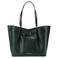 MICHAEL KORS shoulder bag Emilia Logo printed magnetic buckle closure, split cow leather, Tote bag, Tote bag, shopping bag, hand-held bag, women's žalia
