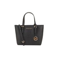 MICHAEL KORS Jet Set Travel Simple Solid Color Logo Cowhide Tote Bag Tote Bag Shopping Bag Hand Shoulder Bag Small Women's Pure Black small juoda
