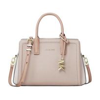 MICHAEL KORS handbag Laila adjustable detachable shoulder strap contrasting design brand logo charm cowhide mini women's soft pink and light cream rožinė