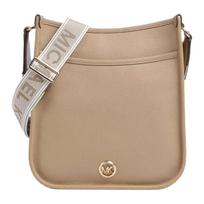 MICHAEL KORS Luisa Luisa Gold Hardware Grained Leather Shoulder Crossbody Bag Women's Light Brown auksas