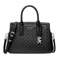 MICHAEL KORS Laila Studded Tote Leather Handbag Small Women's Black juoda