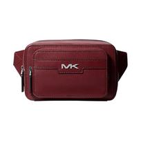 MICHAEL KORS COOPER solid color fashionable and simple commuting polyurethane blended chest bag men's red raudona