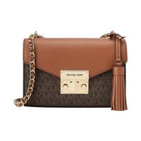 MICHAEL KORS crossbody bag Rose Classic Presbyopia Printed Chain Tassel Commuting Fashion Color Matching Flip Leather Shoulder Small Women's small ruda