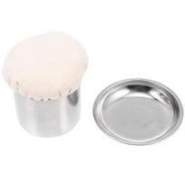 Free Brush Pancake Grease Brush Stainless Steel Oil Wiper Cloth Portable BBQ Spread Sponge  Butter Pancake Grease Brush