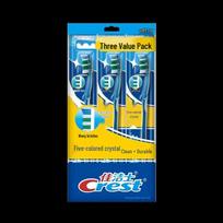 Crest Colorful Crystal Soft Toothbrush 3-Pack
