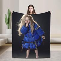 Pragmata Duo- Diana & Hugh Chibi Style Blankets Super Soft  Throw Blanket Spring Couch Chair Sofa Bed Comfortable Bedspread 130x150cm