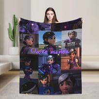 Warm Blankets Camping Trollhunters Tales Of Arcadia Throw Blanket  Flannel Bedspread For Couch Bed Pattern Sofa Bed Cover 130x150cm