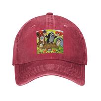 Mole Happy Krtek  Denim Fabric Cap Casual Baseball Caps Adjustable Hat Summer Unisex Baseball Hats One Size