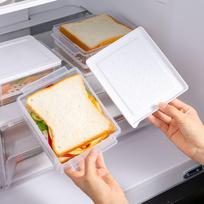 Plastikinė duonos laikymo dėžutė Hermetiškas maisto laikymo konteineris Sumuštinių duonos laikiklis su dangteliu Kepalo duonos konteineris Virtuvės organizatorius China Mainland