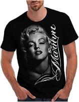 Lucky Ride Marilyn vyriški marškinėliai Nauja parašo poza Juodi marškinėliai 2XL gray