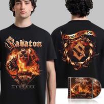 Sabaton Egipto Faraono Karo Scenos Legendų Turo Prekės Sunkiojo Metalo Grupė Unisex Juodi Grafiniai Marškinėliai S įvairiaspalvis