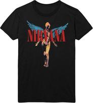 Nirvana T Shirt in Utero Angelic Band Logo Official Mens Black Size XXXXL S įvairiaspalvis