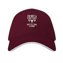 I'm Not A Gynecologist But I'll Take A Look Baseball Cap Cosplay Unique hats tea Hat custom Hat For Unisex Women's
