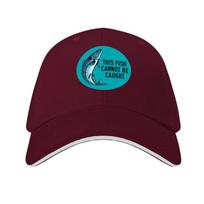 This Fish Cannot Be Caught Baseball Cap funny hat Wild Ball Hat beach hat fishing Women Beach Fashion Unisex's