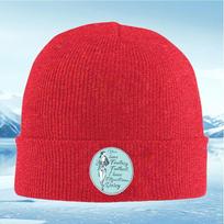 New Unisex posetextfloral circle emblem Unisex Women Unisex Knitted Hat Beanie Pullover Cap Winter Thermal Warm Christmas Outdoor Cy
