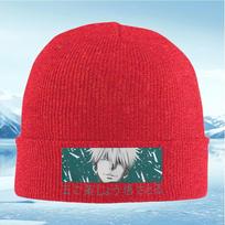 New Anime character art face background Unisex Women Unisex Knitted Hat Beanie Pullover Cap Winter Thermal Warm Christmas Outdoor C