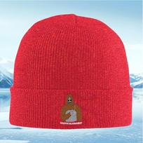 New Bigfoot smoking cigarettecartoon design Unisex Women Unisex Knitted Hat Beanie Pullover Cap Winter Thermal Warm Christmas Outd