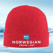 New NCL logo above Norwegian Cruise Line Unisex Women Unisex Knitted Hat Beanie Pullover Cap Winter Thermal Warm Christmas Outdoor
