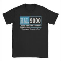 HAL 9000 2001 A Space Odysseys T-Shirts for Men Novelty Cotton Tee Shirt Round Neck Short Sleeve T Shirt Graphic Tops S įvairiaspalvis