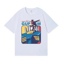 Gundam RX-78-2  Earth Federation  Retro Poster Print Oversized Anime Streetwear Women And Men T-Shirt S įvairiaspalvis