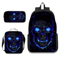 Kaukolė Mokyklinė kuprinė Studento Kuprinė Portfelio krepšys Pieštukinė Maišelis Šaltinio Periferinė Kuprinė Backpack