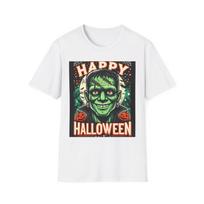 Halloween Frankenstein Friendly Frank Happy Halloween T-Shirt Unisex Softstyle S įvairiaspalvis