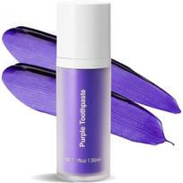 Purple Toothpaste for Teeth Whitening, Teeth Whitening Toothpaste, Tooth Stain Removal, Tooth Stain Removal Colour Corrector - 1 Fl Oz