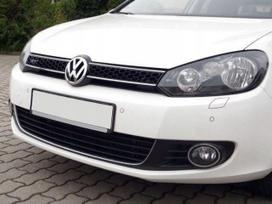 Vw Golf VI - Chromuotos juostelės ant buferio, chromuotos grotelės, priekinės grotelės