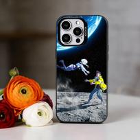Anime C-Cyberpunk E-Edgerunners Phone Case For iPhone 17,16,15,14,13,12,11 Plus,Pro Max,XS,Colored Silver Plated Inside Cover iPhone17