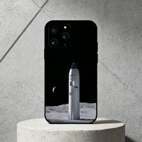 Interstellar rocket Phone Case For iPhone 17,16,15,14,13,12,11 Plus,Pro Max,SE4Soft Silicone Black Cover iPhone17PRO