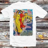 Saigon Vietnam Vintage Travel Poster T Shirt Mens Womens Tees Top B1133 4XL